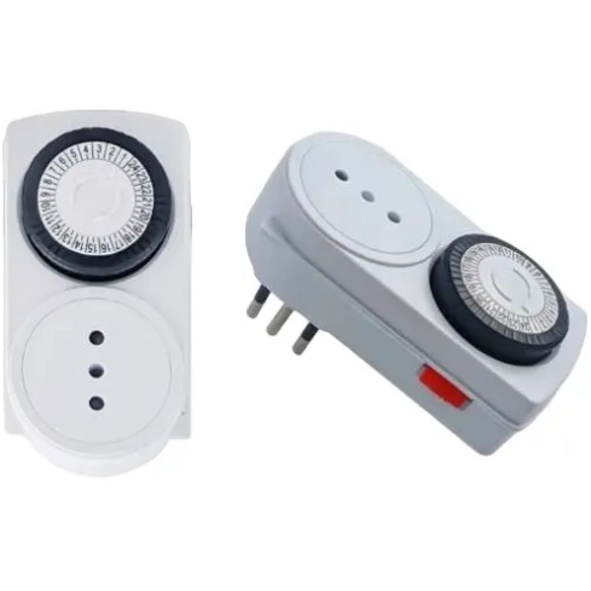 GENERICO - Temporizador Reloj Timer Analógico 24 Horas Adaptador Yt-05