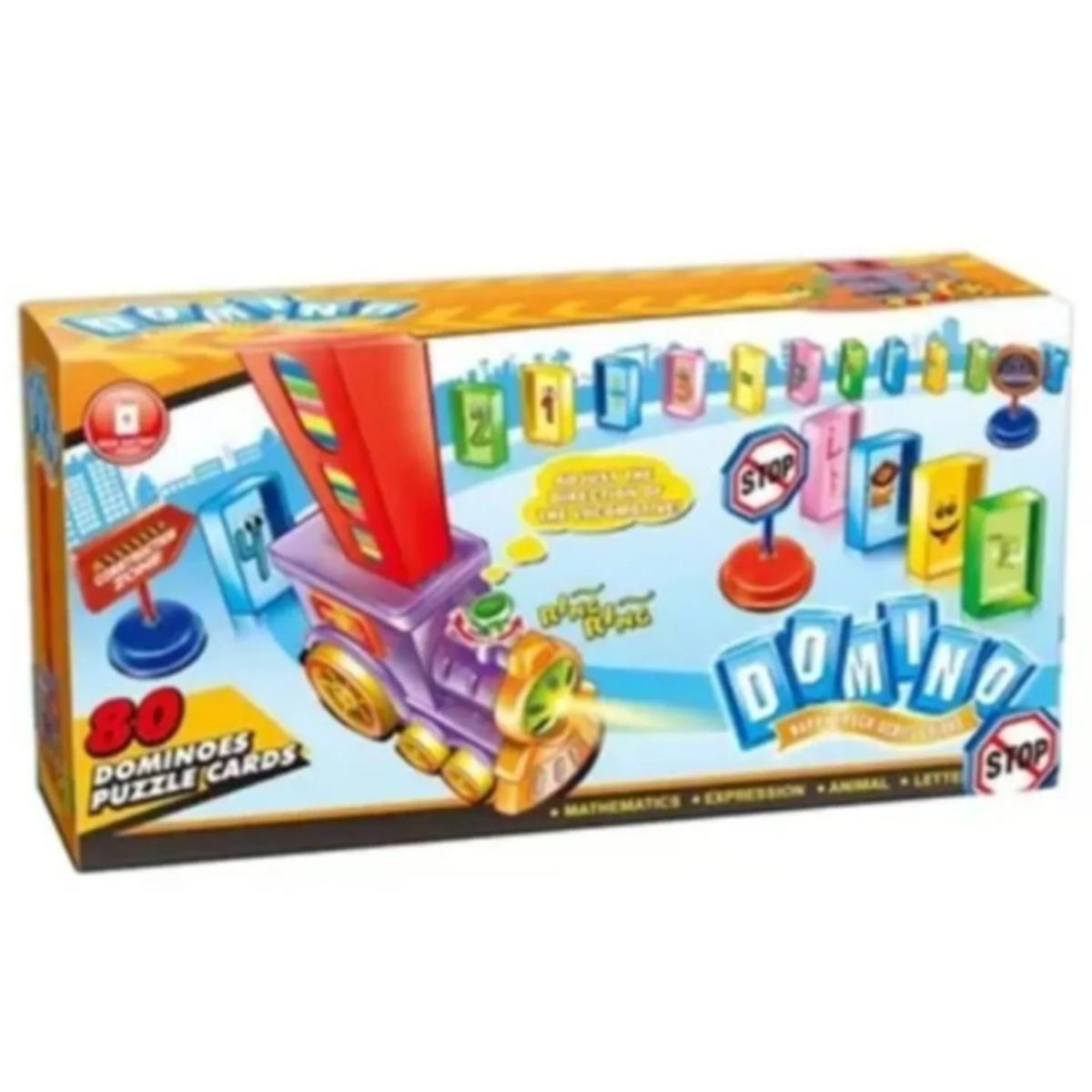 GENERICO - Tren Domino Automático Ficha Juguete Niño Coche