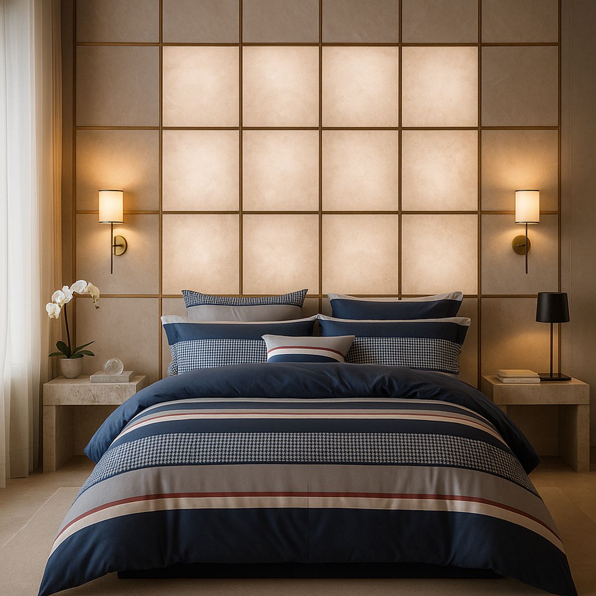 ARMONIA - Sábana 1½ 800 Hilos Diseño Americano 836A 7EF