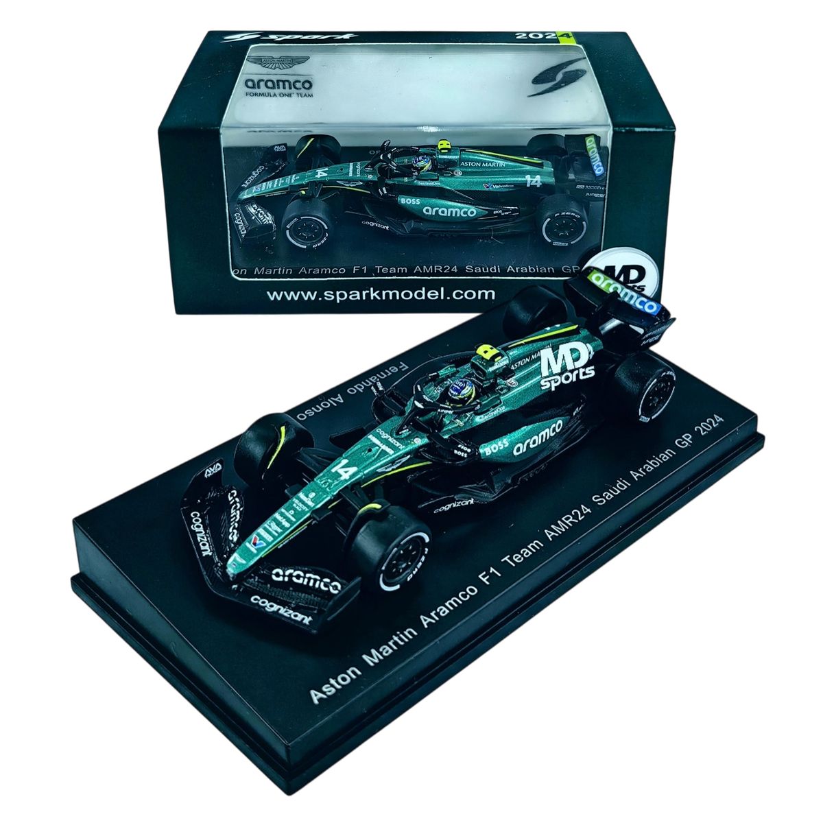 FORMULA 1 - Auto F1 Aston Martin Amr24 2024 #14 Fernando Alonso Spark 1:64
