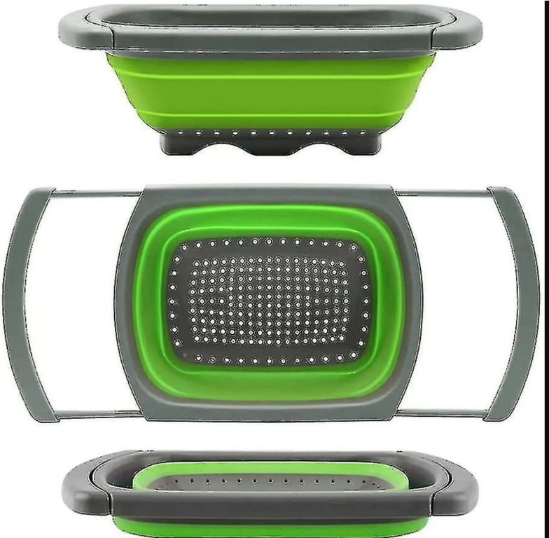 GENERICO Colador Extensible Plegable 39x26cm De Silicona Multiuso