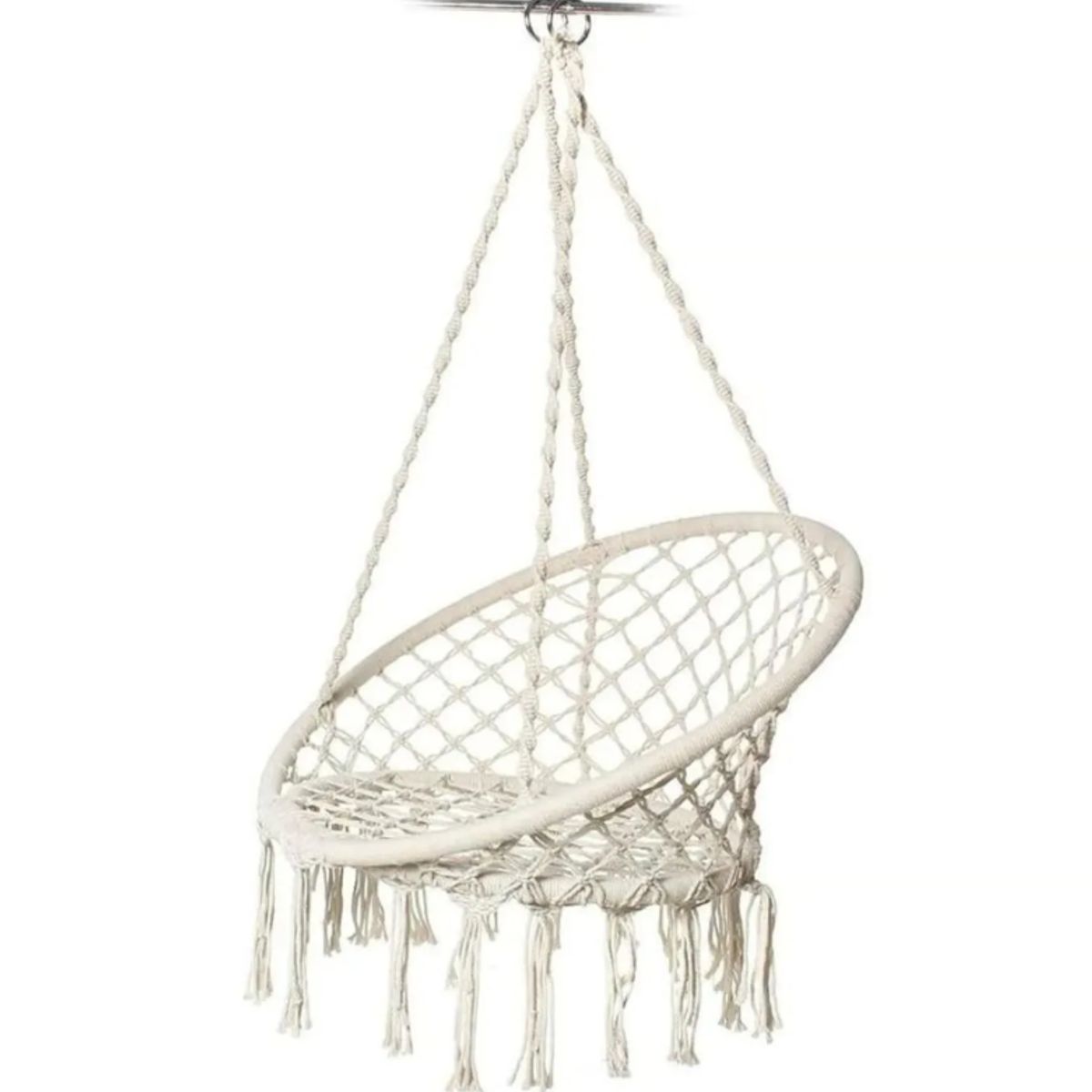 GENERICO - Silla Hamaca Colgante Columpio Terraza Beige  (0)