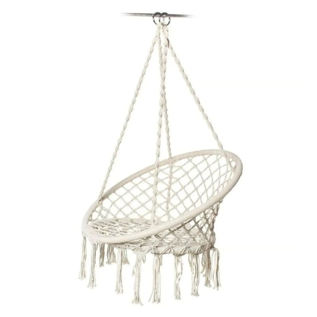 GENERICO - Silla Hamaca Colgante Columpio Terraza Beige  (0)