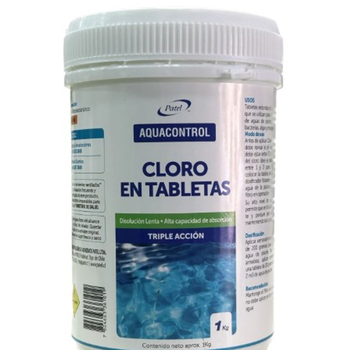 GENERICO - Cloro Para Piscinas en Tabletas Triple Acción unidad
