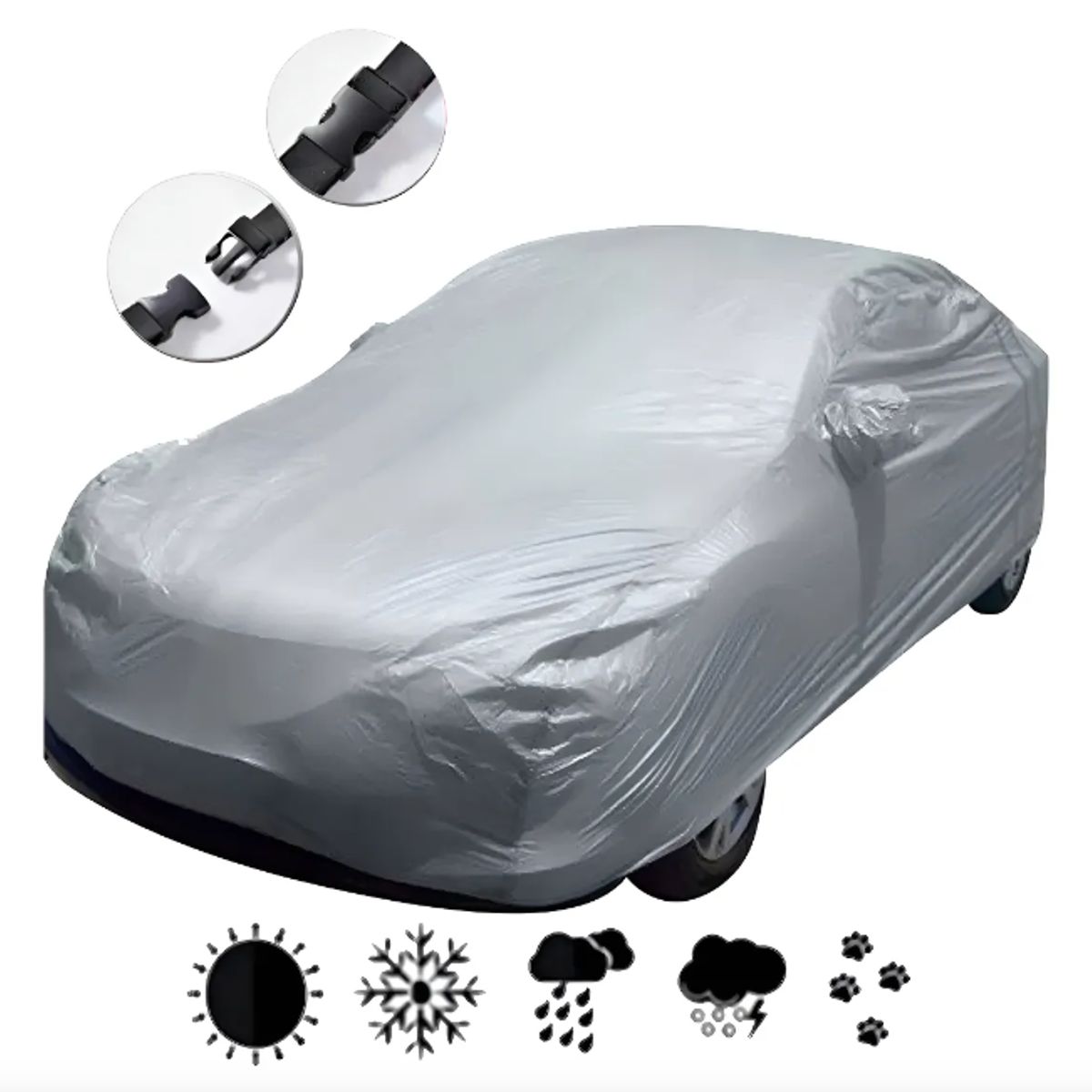 GENERICO - Carpa Para Autos Impermeable Cubre Sol y Agua XLLMS
