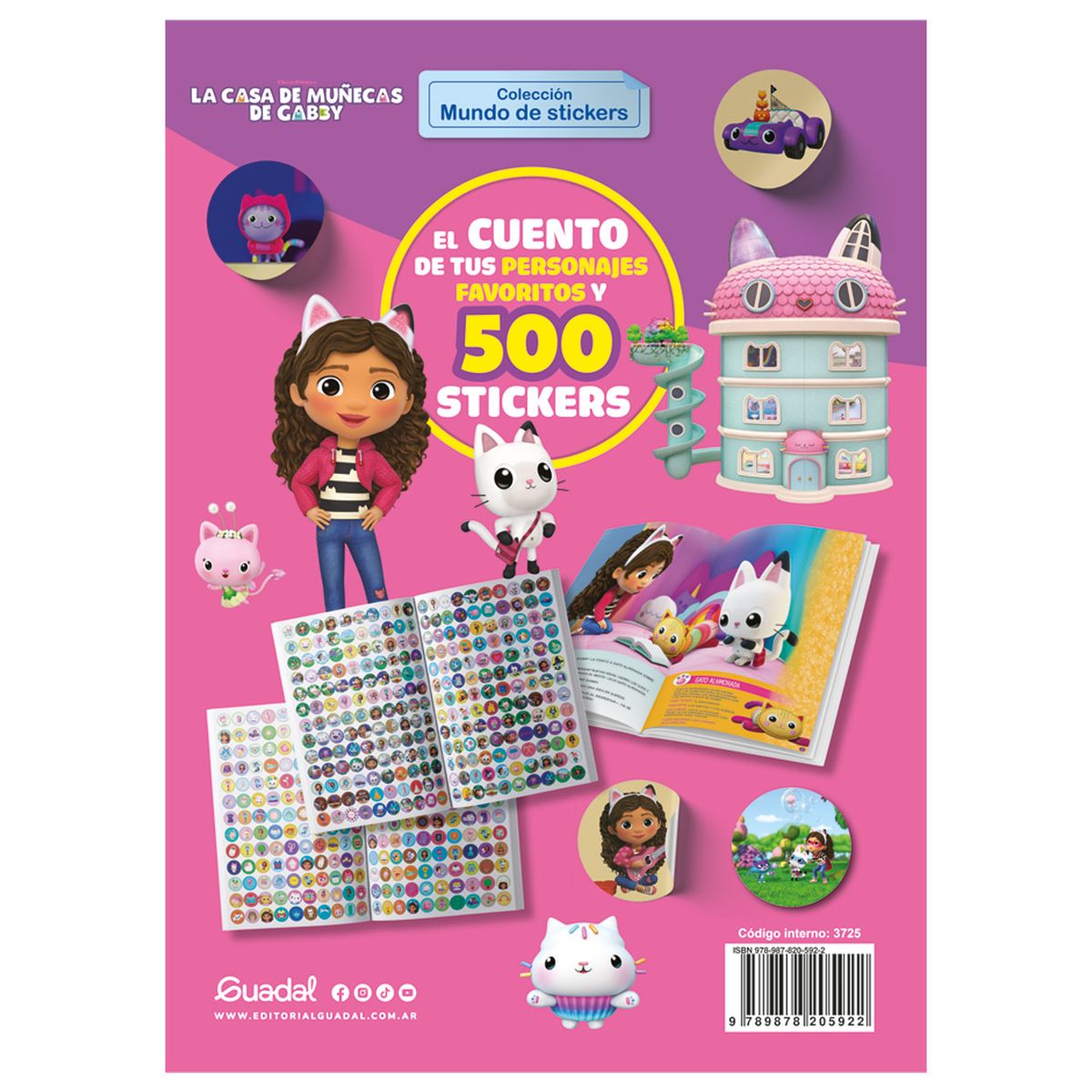EDITORIAL GUADAL - Libro Gaby Doll-500 Stickers