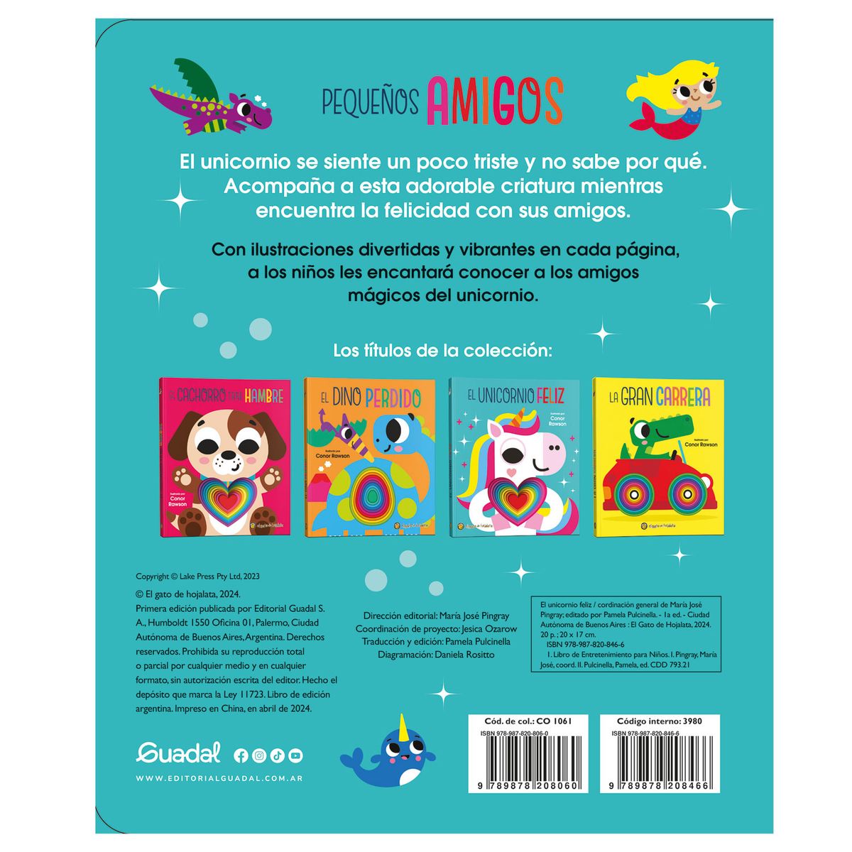 EDITORIAL GUADAL - Libro Unicornio Feliz *Pequeños Amigos*