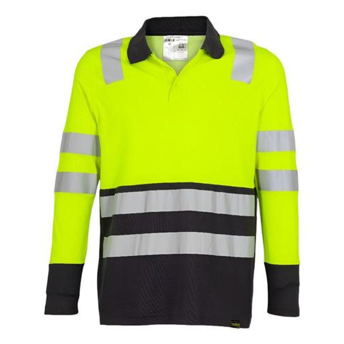 T-WORLD - Polera Cuello Pique Alta Visibilidad Bi Color Ml Hombre