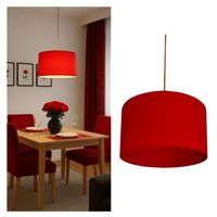 Lámpara Colgante Tambor Rojo