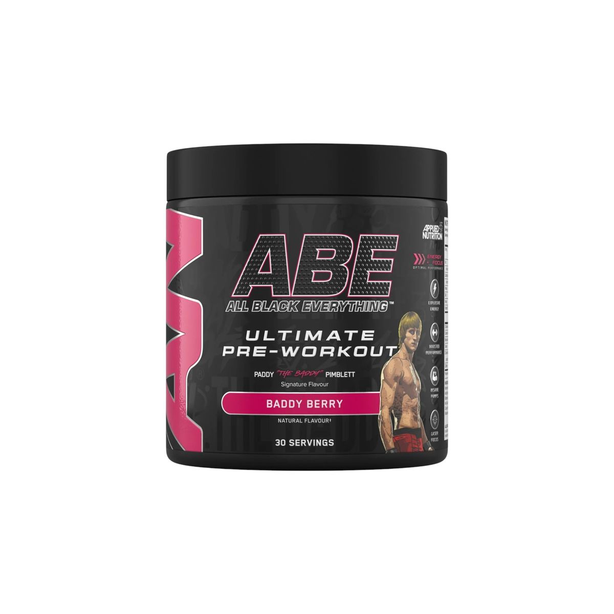 APPLIED NUTRITION - PRE ENTRENO ABE ULTIMATE 200MG CAFEINA 30 SV  BADDY BERRY - APPLIED NUTRITION
