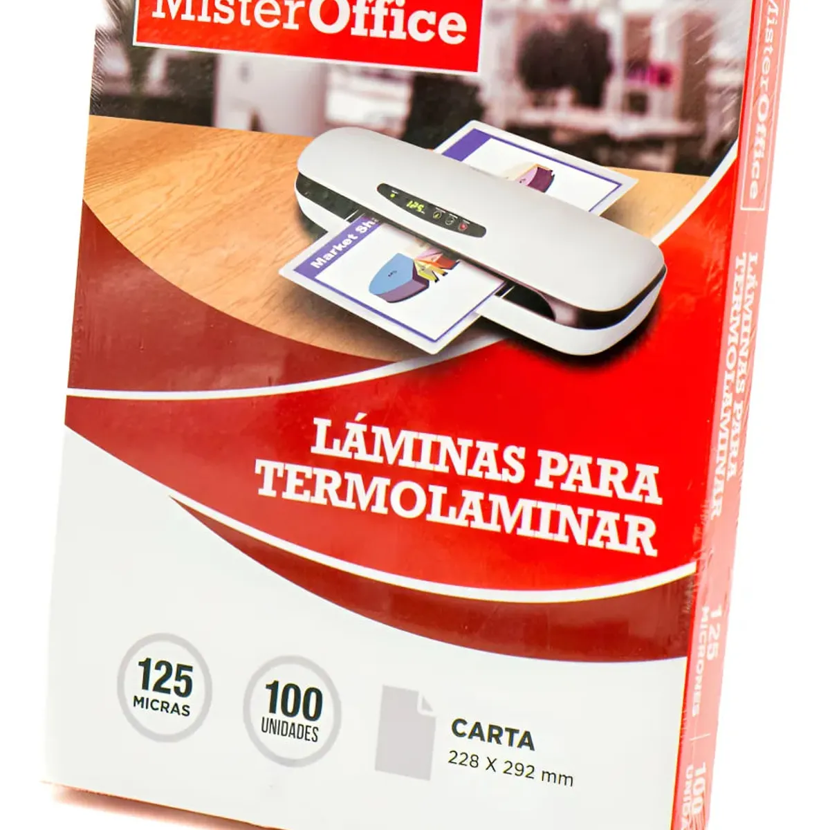 GENERICO - Láminas Para Termolaminar Carta 125 Mic 100 Micas