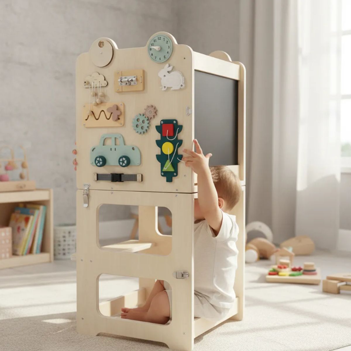 JUGUETERIA ESTELAR - Torre de aprendizaje sensorial Escritorio Montessori