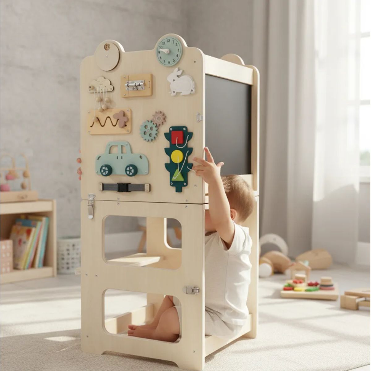 JUGUETERIA ESTELAR - Torre de aprendizaje sensorial Escritorio Montessori