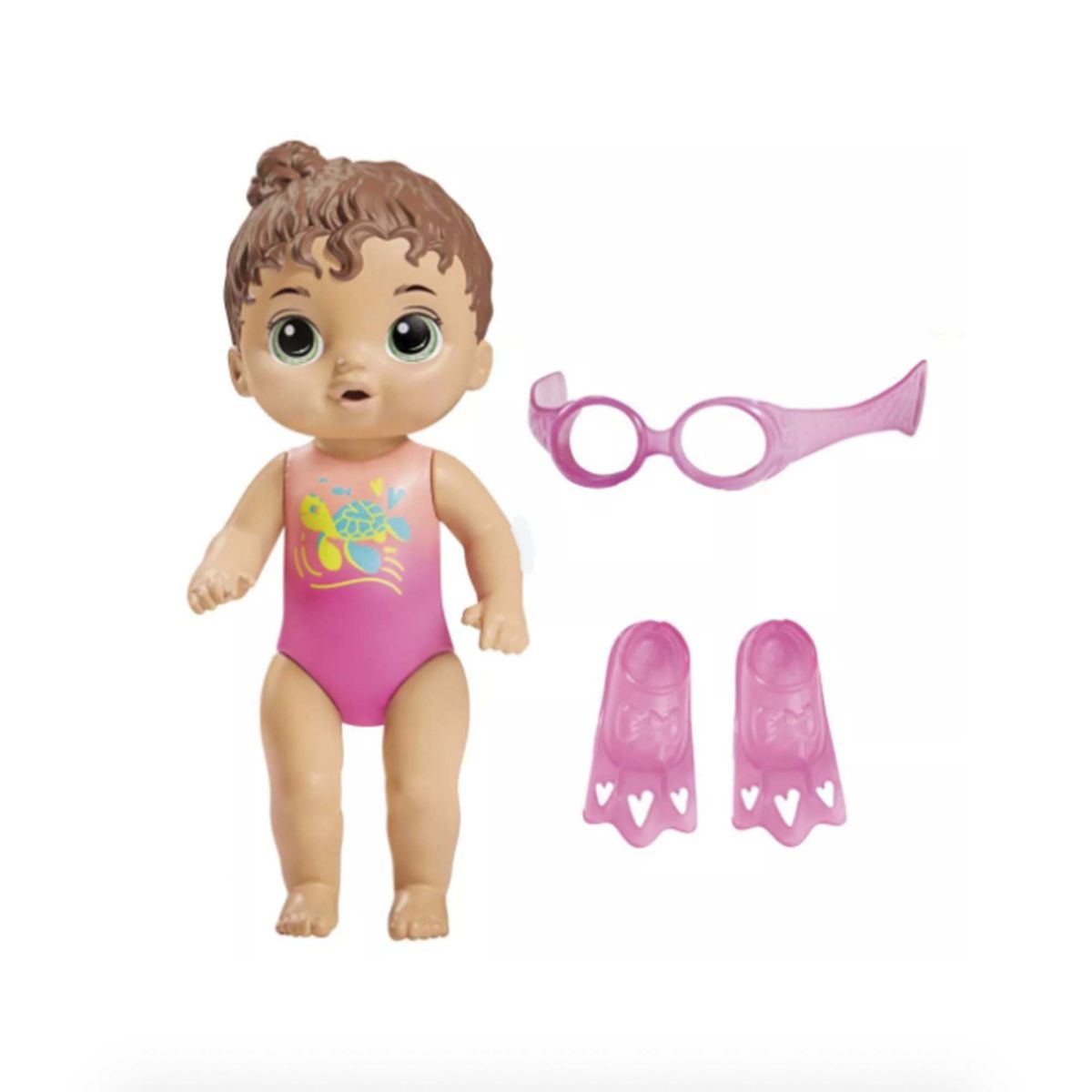 MUÑECA DE TRAPO - Muñeca Baby alive sunny nadadora - cabello castaño