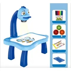 GENERICO - Mesa Proyector Para Pintar Dibujar Niñoniña Tablero Color Azul