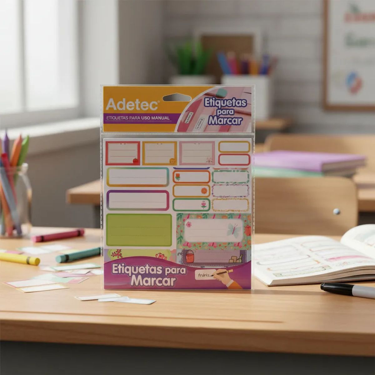 ADETEC - Etiqueta Para Nombre Diseño Adetec