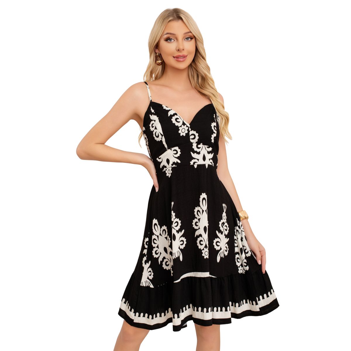 LOOK SHOP - Vestido Corto Primavera Verano Mujer. Escote Corazón 3382