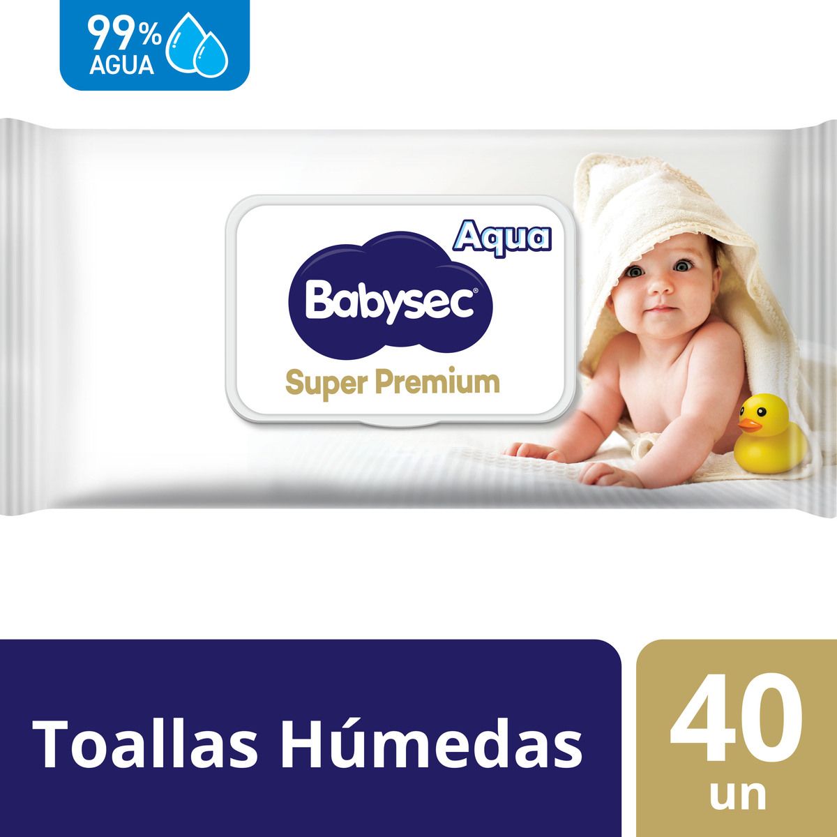 BABYSEC - Toallas Húmedas Babysec Super Premium Cuidado Sensible 40 un