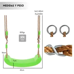 GENERICO - Columpio Ajustable Portátil Para Niños Asiento Giratorio