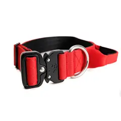 STREET DOGS - Collar Combat 4 cm para Perros Red L