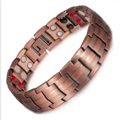 GENERICO - Pulsera terapia magnetica cobre calidad hombre mujer