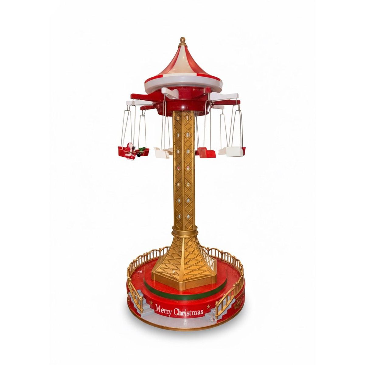 WAKESHOME - Carrusel Navideño En Movimiento Con Música Y Luce Led