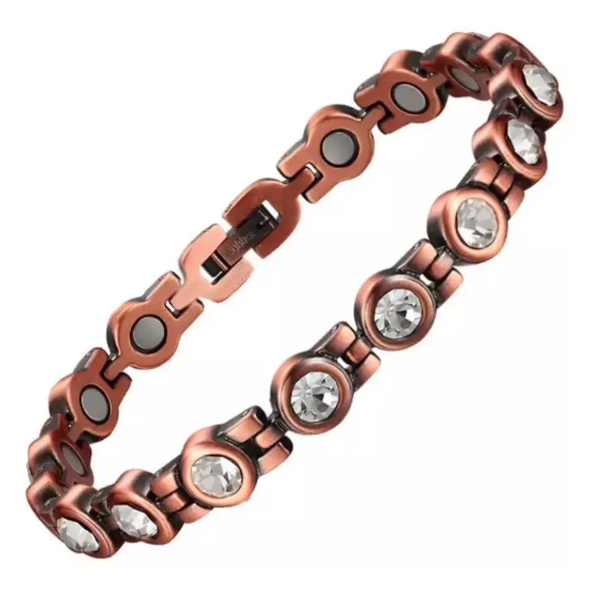 GENERICO - Pulsera terapia magnetica cobre mujer cristal calidad
