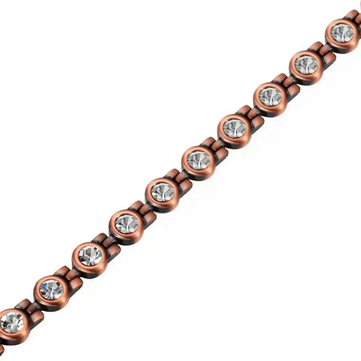 GENERICO - Pulsera terapia magnetica cobre mujer cristal calidad