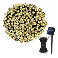 GENERICO - Luces Guirnalda Navidad Solar 100 Led 12m Decoracion