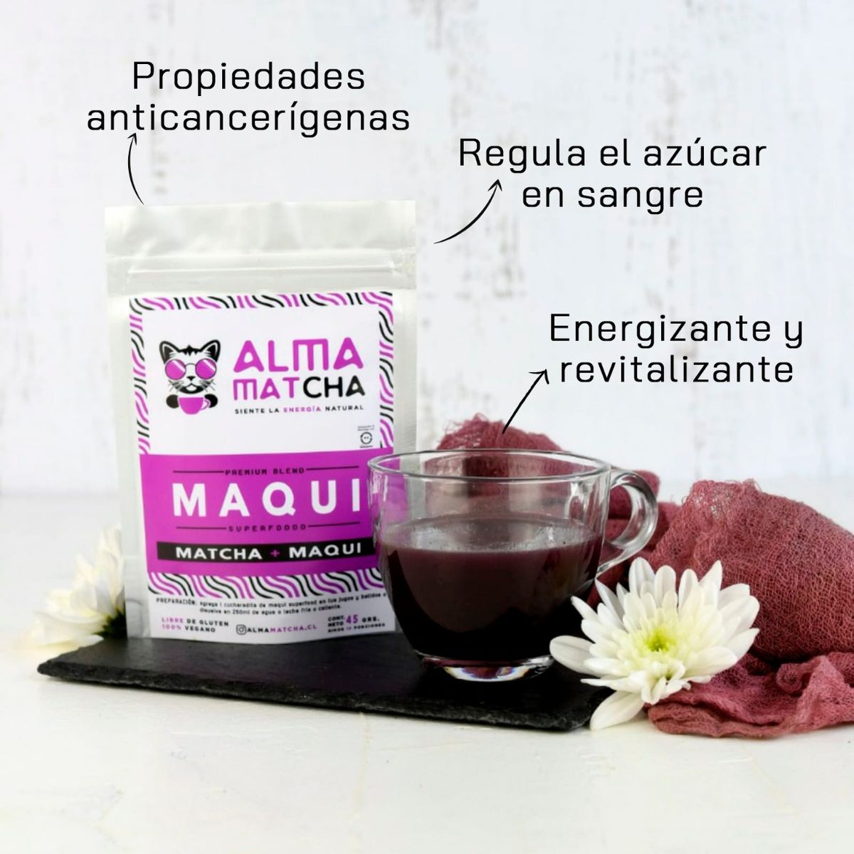 GENERICO - Té Maqui Superfood Matcha 45g Alma Matcha