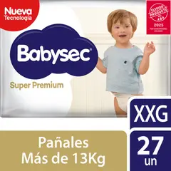 BABYSEC - Pañales de Bebé Super Premium Cuidado Total 27un XXG