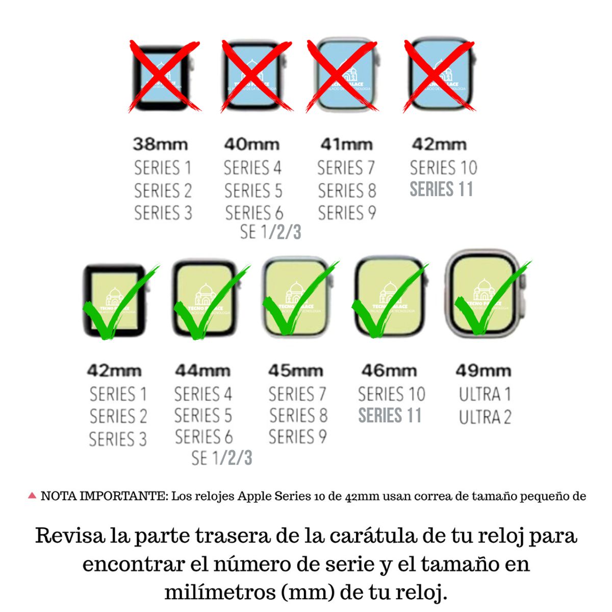 GENERICO - Correas De Silicona Compatibles Para Apple Watch 42-44-45-46-49mm