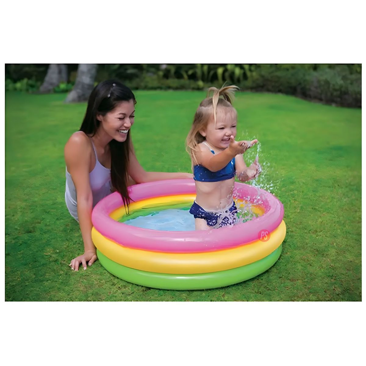PUNTO STORE - Piscina Inflable Infantil 150cms Color y Diversión - PS