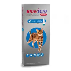 BRAVECTO - Antiparasitario Plus Gato 2.8 a 6.25Kg