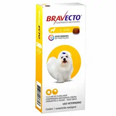 BRAVECTO - Antiparasitario Para Perro 2 a 4.5Kg - 3 Meses