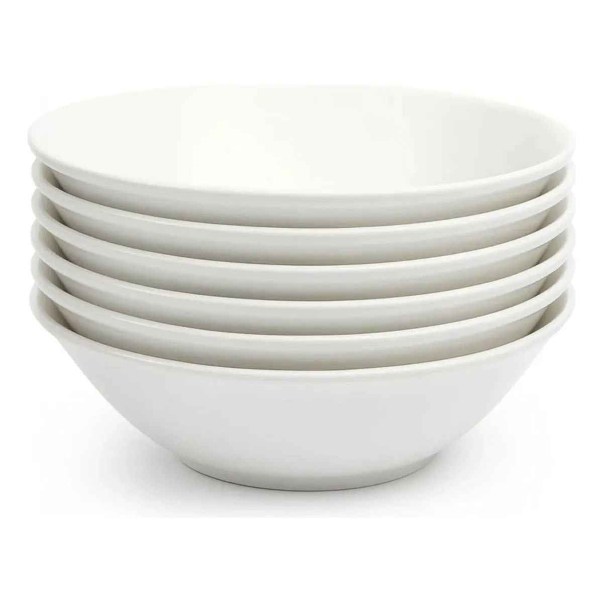 GENERICO - Set 6 Platos Hondos Para Sopa 18cm De Porcelana Wellington