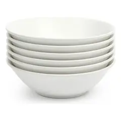 GENERICO - Set 6 Platos Hondos Para Sopa 18cm De Porcelana Wellington