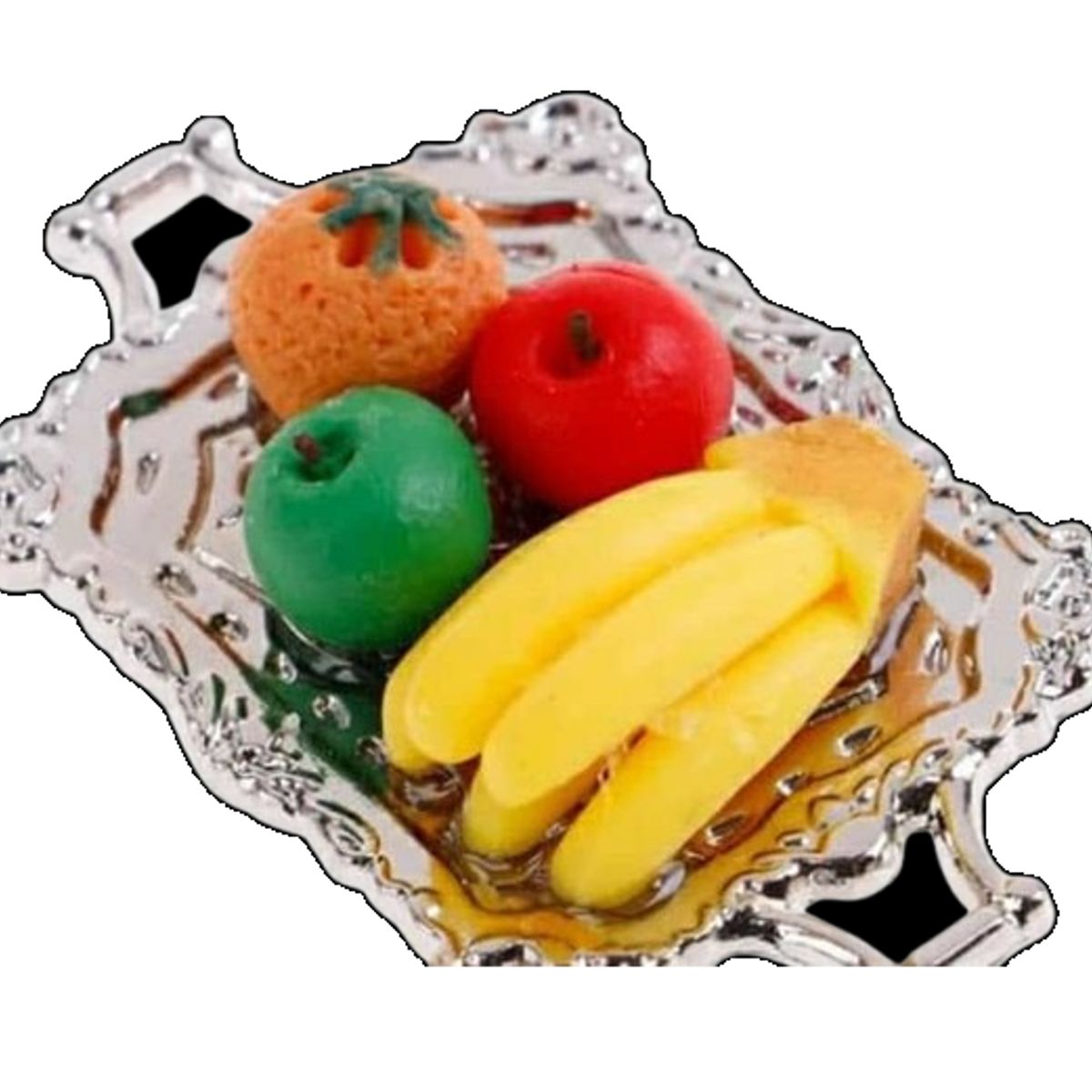 GENERICO - Set bandeja de fruta de miniaturas 1 a 3cm