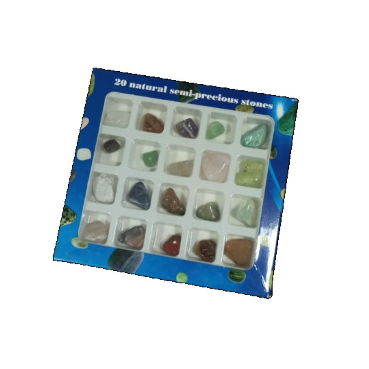 GENERICO - Caja 20 mini piedras de miniatura super pequeño 1 a 2 cm