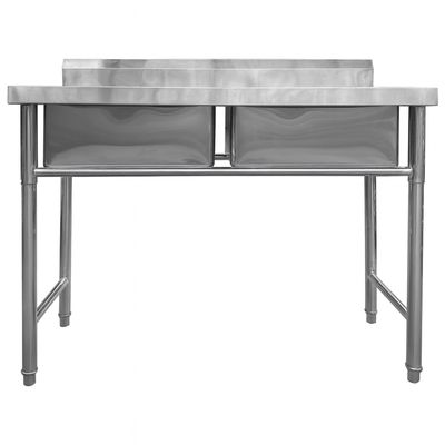 Imagen 2 del producto Lavafondo de Acero Inoxidable Doble 120x60x90 cm