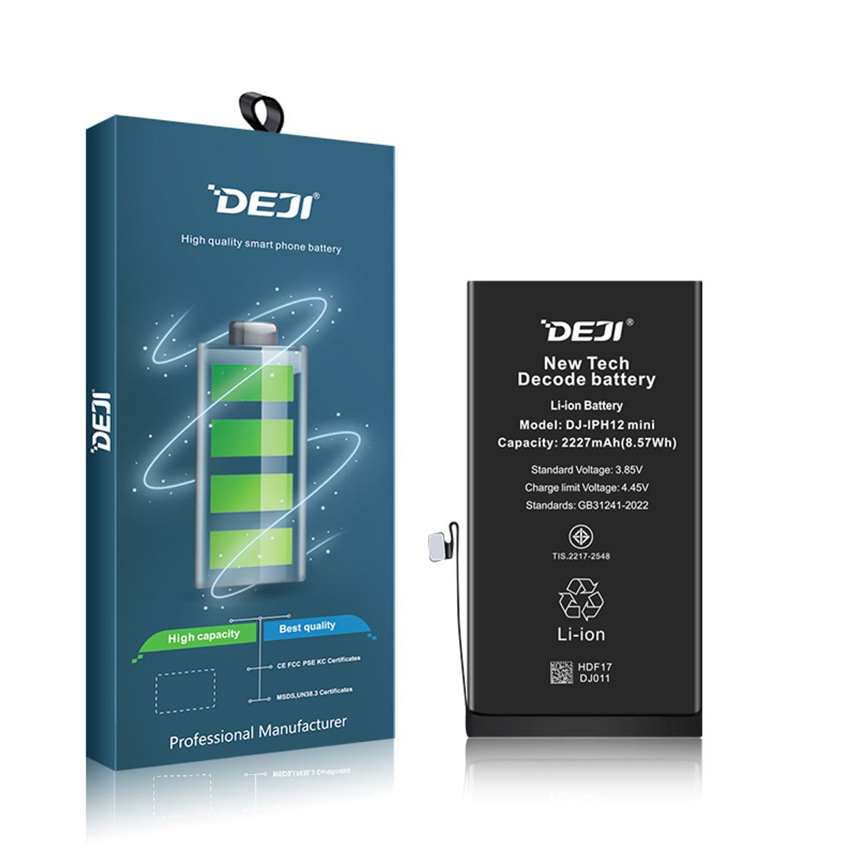 GENERICO - Batería Programada para Iphone 12 Mini Marca Deji