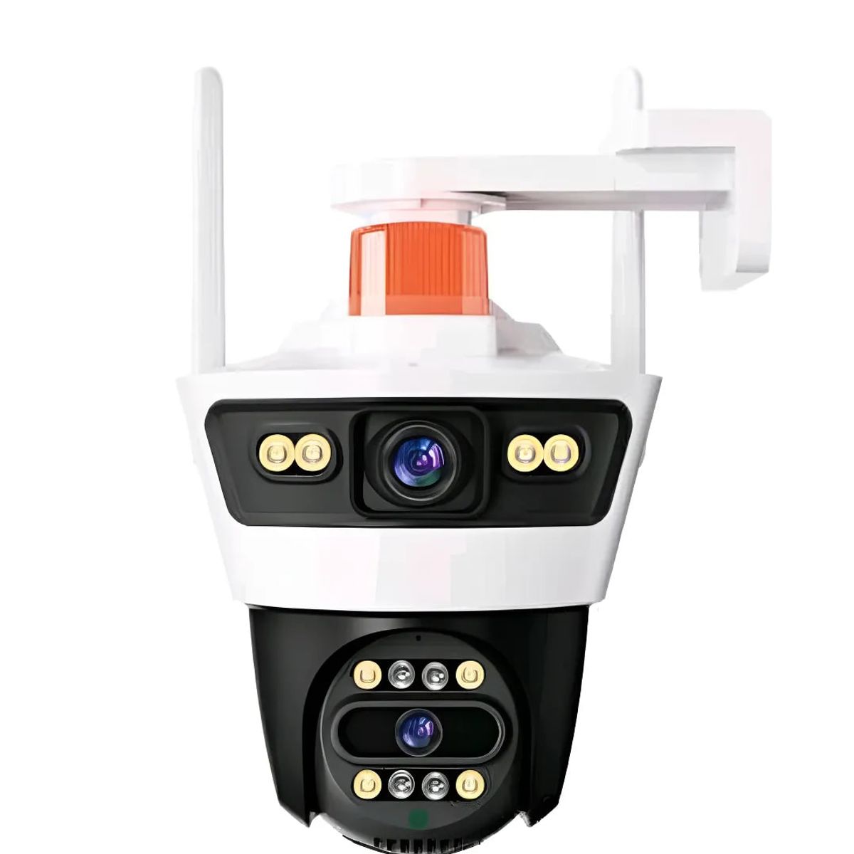 GENERICO - Camara de vigilancia con alarma doble lente