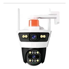 GENERICO - Camara de vigilancia con alarma doble lente