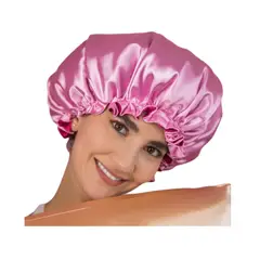 GENERICO - Gorro de Satin para el Cabello Doble Capa Reversible