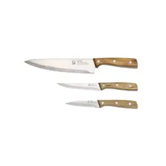 BERGNER - SET 3 CUCHILLOS ACERO INOXIDABLE NOIA