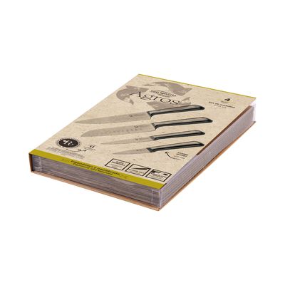 Imagen 2 del producto SET 4 CUCHILLOS ACERO INOXIDABLE AGROS