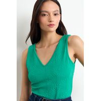 Polera Lisa Mujer Verde Oliva