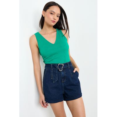 Imagen 2 del producto Polera Lisa Mujer Verde Oliva