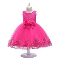 Vestido Bautizo Paje Fiesta Modelo Cristina Color Fucsia