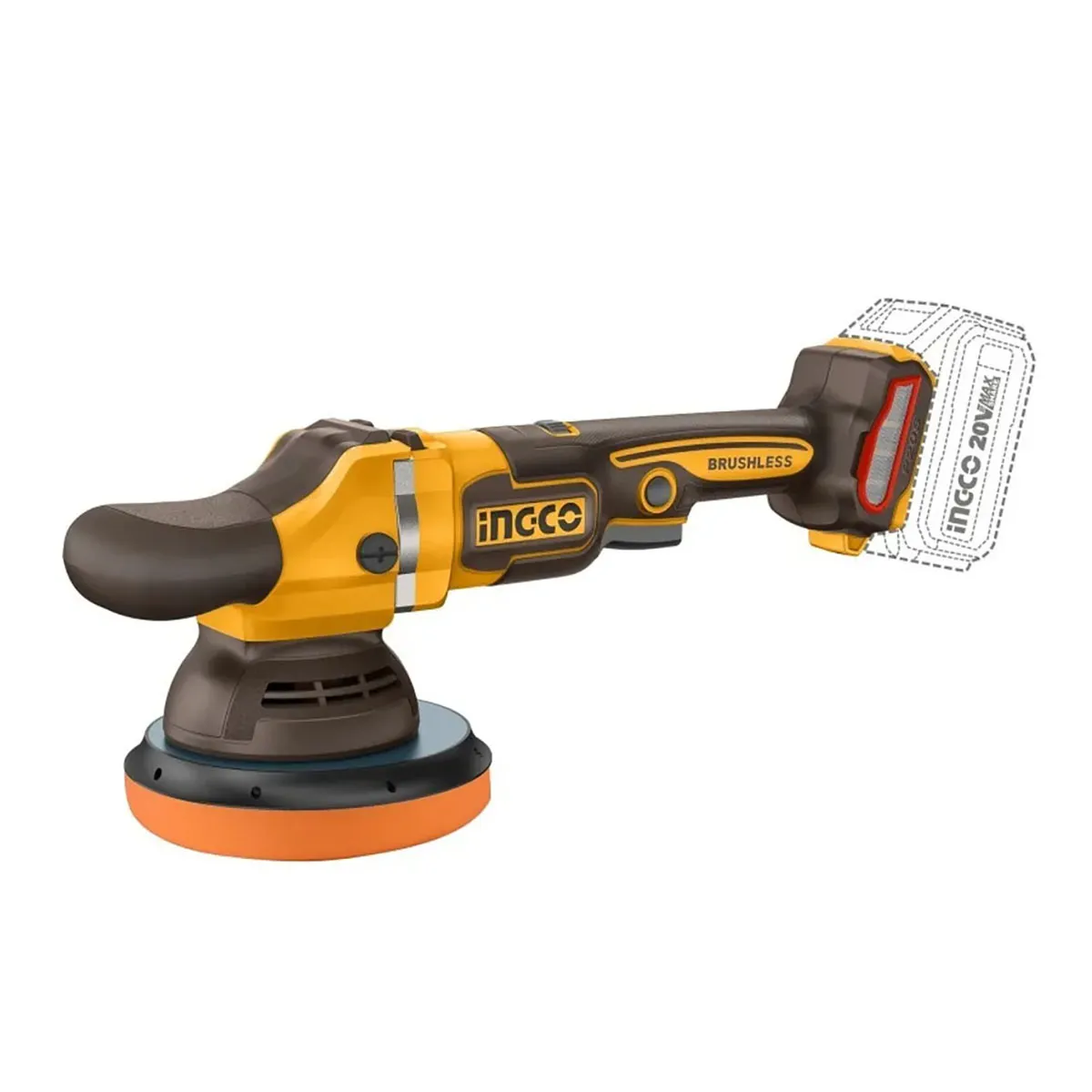 INGCO - Pulidora Bl Inalambrica Industrial 20V/150Mm Ingco Apli2015